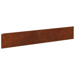 Bordure de Pelouse 30 pcs 100 x 18 cm Acier Rouillé 634396634396