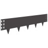 Bordure de Pelouse 30 pcs 100 x 25 cm Acier Noir 634397634397