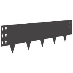 Bordure de Pelouse 30 pcs 100 x 30 cm Acier Noir 634398634398