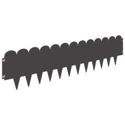 Bordure de Pelouse 30 pcs 103 x 25 cm Acier Noir 634399634399