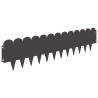 Bordure de Pelouse 30 pcs 103 x 25 cm Acier Noir 634399634399