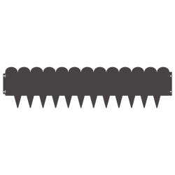 Bordure de Pelouse 30 pcs 103 x 25 cm Acier Noir 634399634399