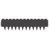 Bordure de Pelouse 30 pcs 103 x 25 cm Acier Noir 634399634399
