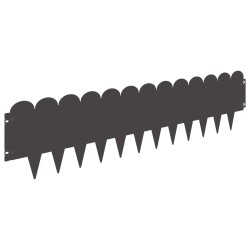Bordure de Pelouse 30 pcs 103 x 25 cm Acier Noir 634399634399