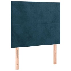 Tête de lit Bleu foncé 90x5x118/128 cm Velours 634405634405