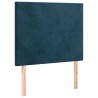 Tête de lit Bleu foncé 90x5x118/128 cm Velours 634405634405