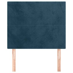 Tête de lit Bleu foncé 90x5x118/128 cm Velours 634405634405