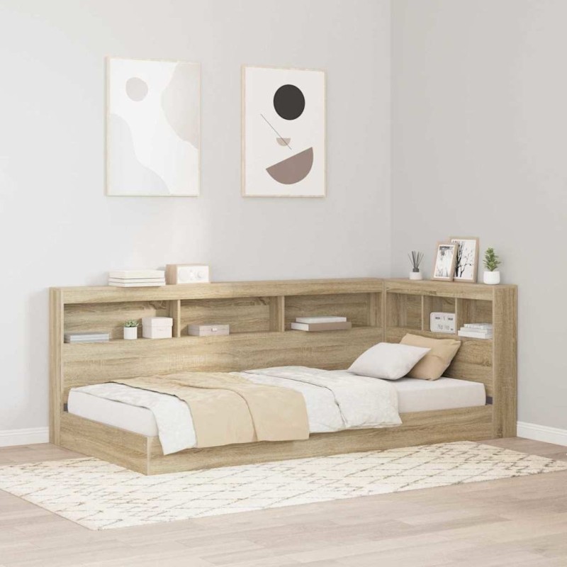 Tête de lit de rangement Chêne Sonoma 80 cm Bois d'ingénierie 634408634408