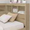 Tête de lit de rangement Chêne Sonoma 80 cm Bois d'ingénierie 634408634408