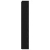Tête de lit de rangement avec LED Chêne noir Bois d'ingénierie 634411634411