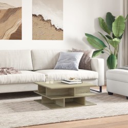 Table basse chêne sonoma 70x70x29 cm bois d'ingénierie 634415634415