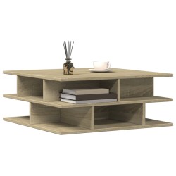 Table basse chêne sonoma 70x70x29 cm bois d'ingénierie 634415634415