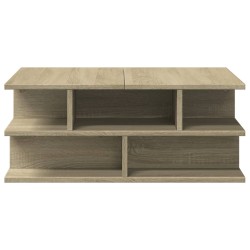 Table basse chêne sonoma 70x70x29 cm bois d'ingénierie 634415634415