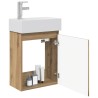 Meuble de salle de bain avec robinet Chêne artisanal 634417634417