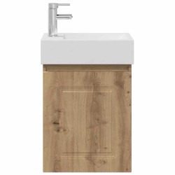 Meuble de salle de bain avec robinet Chêne artisanal 634417634417