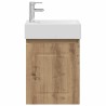 Meuble de salle de bain avec robinet Chêne artisanal 634417634417