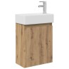 Meuble de salle de bain avec robinet Chêne artisanal 634418634418