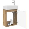 Meuble de salle de bain avec robinet Chêne artisanal 634418634418