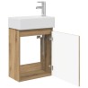 Meuble de salle de bain avec robinet Chêne artisanal 634418634418