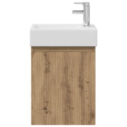 Meuble de salle de bain avec robinet Chêne artisanal 634418634418