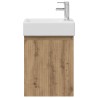 Meuble de salle de bain avec robinet Chêne artisanal 634418634418