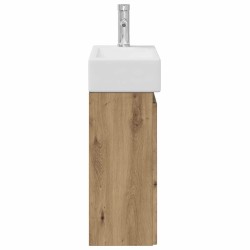 Meuble de salle de bain avec robinet Chêne artisanal 634418634418