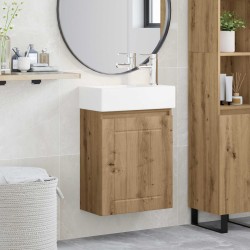 Meuble de salle de bain avec robinet Chêne artisanal 634419634419