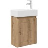 Meuble de salle de bain avec robinet Chêne artisanal 634419634419