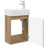 Meuble de salle de bain avec robinet Chêne artisanal 634419634419