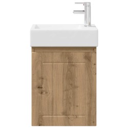 Meuble de salle de bain avec robinet Chêne artisanal 634419634419