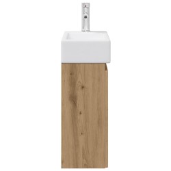 Meuble de salle de bain avec robinet Chêne artisanal 634419634419