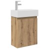 Meuble de salle de bain avec robinet Chêne artisanal 634420634420