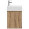 Meuble de salle de bain avec robinet Chêne artisanal 634420634420