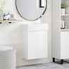 Meuble de salle de bain avec robinet Blanc brillant 634421634421