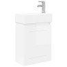 Meuble de salle de bain avec robinet Blanc brillant 634421634421