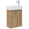 Meuble de salle de bain avec robinet Chêne artisanal 634422634422