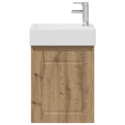 Meuble de salle de bain avec robinet Chêne artisanal 634422634422