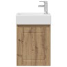 Meuble de salle de bain avec robinet Chêne artisanal 634422634422