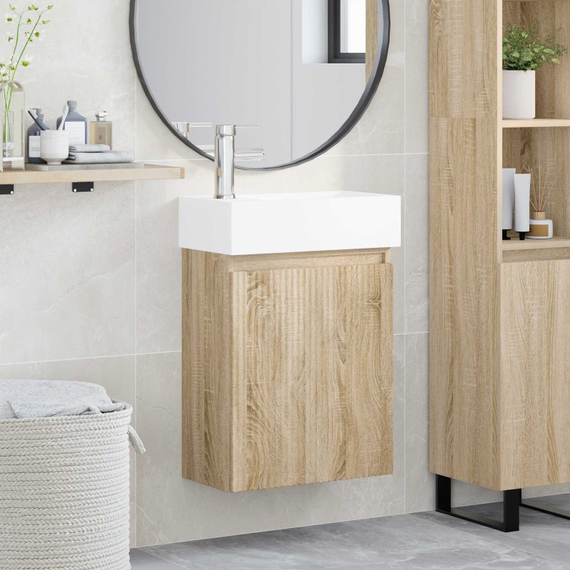 Meuble de salle de bain avec robinet Chêne Sonoma 634423634423