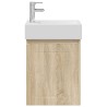 Meuble de salle de bain avec robinet Chêne Sonoma 634424634424