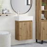 Meuble de salle de bain avec robinet Chêne artisanal 634425634425