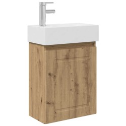 Meuble de salle de bain avec robinet Chêne artisanal 634425634425