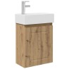 Meuble de salle de bain avec robinet Chêne artisanal 634425634425
