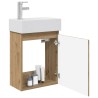 Meuble de salle de bain avec robinet Chêne artisanal 634425634425