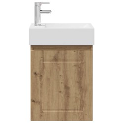 Meuble de salle de bain avec robinet Chêne artisanal 634425634425