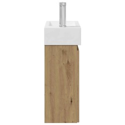 Meuble de salle de bain avec robinet Chêne artisanal 634425634425