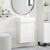 Meuble de salle de bain avec robinet Blanc brillant 634426634426