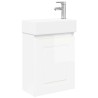 Meuble de salle de bain avec robinet Blanc brillant 634426634426
