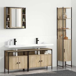 Ensemble de mobilier de salle de bain 4 pcs Chêne Sonoma 634428634428
