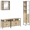 Ensemble de mobilier de salle de bain 4 pcs Chêne Sonoma 634428634428